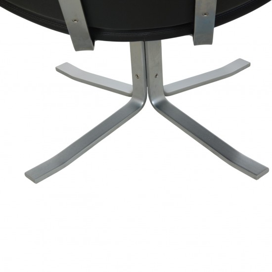 Erik Jørgensen Corona stol i sort læder 2020