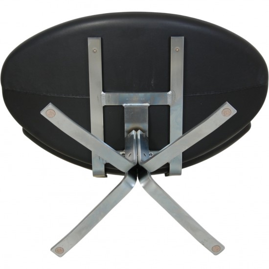 Erik Jørgensen Corona stol i sort læder 2020