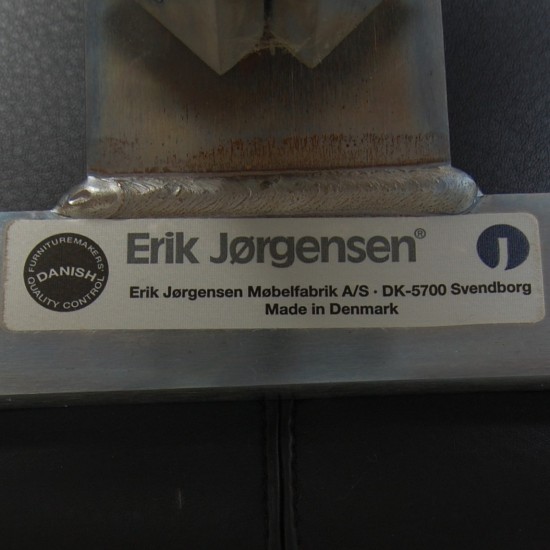 Erik Jørgensen Corona stol i sort læder 2020