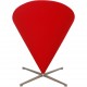 Verner Panton Cone chair i rød Hallingdal stof 2010'erne