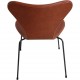 Set of 6 Arne Jacobsen seven chairs in brandy leather and black legs