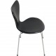 Sæt med 6 Arne Jacobsen Syver stole i sort læder
