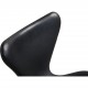 Sæt med 6 Arne Jacobsen Syver stole i sort læder