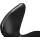 Sæt med 8 Arne Jacobsen Syver stole i sort læder