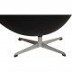 Arne Jacobsen Vintage Ægget stol i sort læder