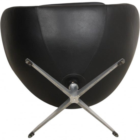 Arne Jacobsen Vintage Ægget stol i sort læder