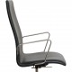 Arne Jacobsen Oxford stol mellemhøj i sort Essential læder