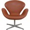 Arne Jacobsen Swan chair in Walnut leather