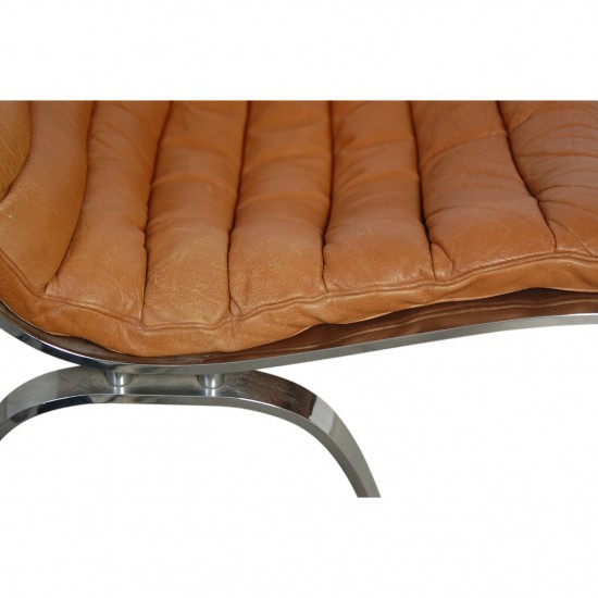 Arne Norell Ariaen lounge chair in cognac leather