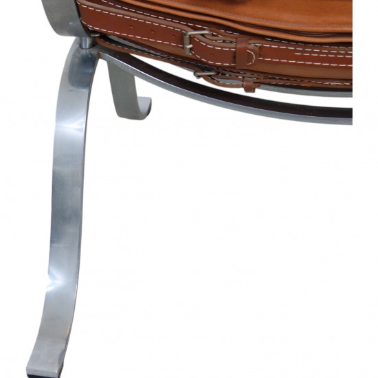 Arne Norell Ariaen lounge chair in cognac leather