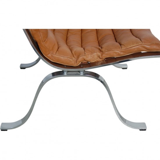 Arne Norell Ariaen lounge chair in cognac leather