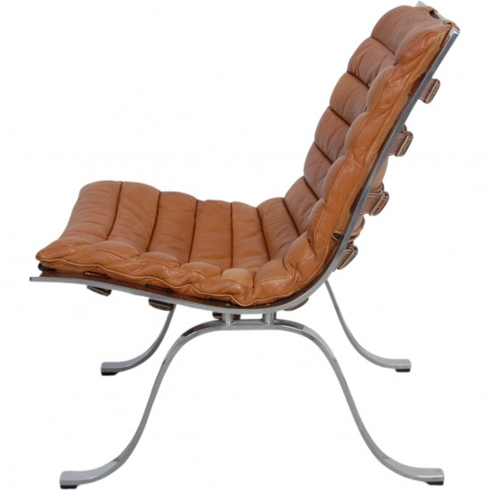 Arne Norell Ariaen lounge chair in cognac leather
