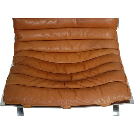 Arne Norell Ariaen lounge chair in cognac leather