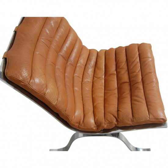 Arne Norell Ariaen lounge chair in cognac leather