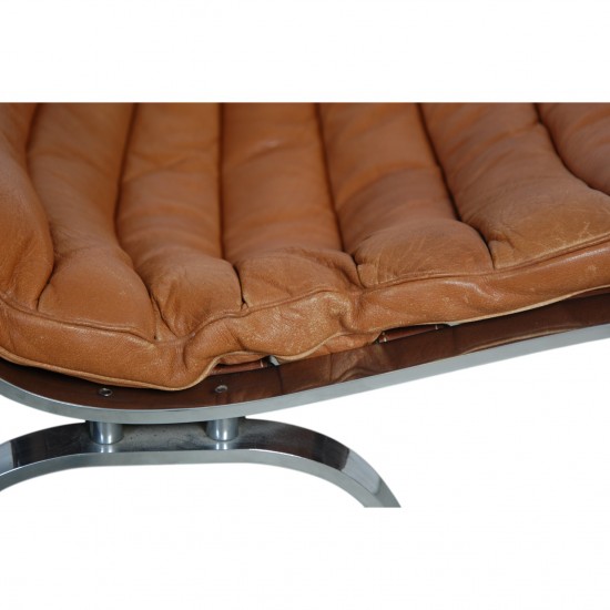 Arne Norell Ariaen lounge chair in cognac leather
