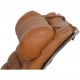 Arne Norell Ari chair with stool in cognac leather