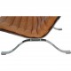 Arne Norell Ari chair with stool in cognac leather