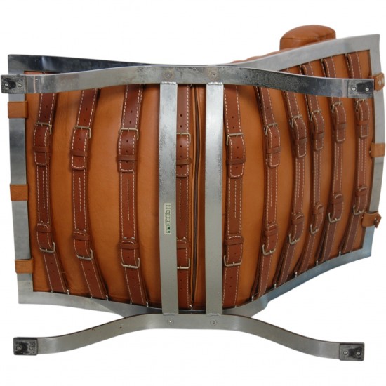 Arne Norell Ari chair with stool in cognac leather
