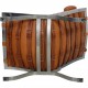 Arne Norell Ari chair with stool in cognac leather