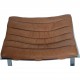 Arne Norell Ari chair with stool in cognac leather