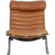 Arne Norell Ari chair with stool in cognac leather
