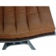 Arne Norell Ari chair with stool in cognac leather