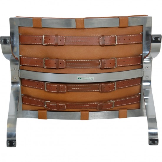 Arne Norell Ari chair with stool in cognac leather