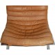 Arne Norell Ari chair with stool in cognac leather
