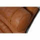 Arne Norell Ari chair with stool in cognac leather