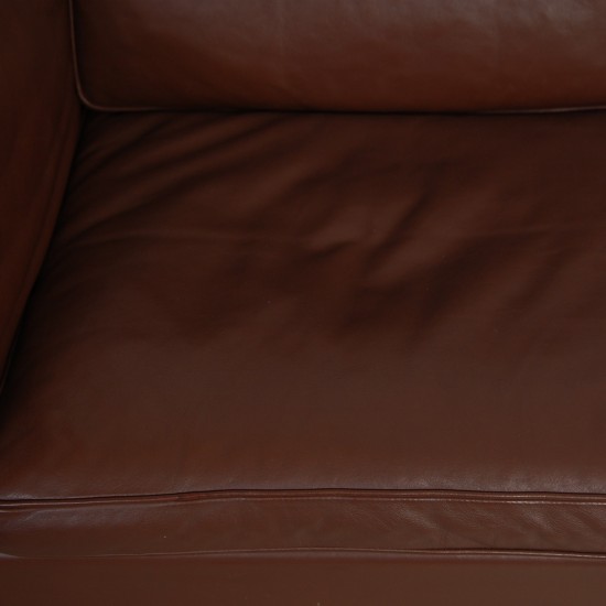 Børge Mogensen 2-personers 2212 sofa i brun læder