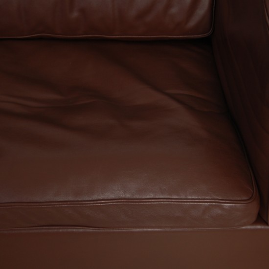Børge Mogensen 2-personers 2212 sofa i brun læder