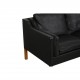Børge Mogensen 3-personers 2213 sofa i sort læder