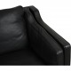 Børge Mogensen 3-personers 2213 sofa i sort læder