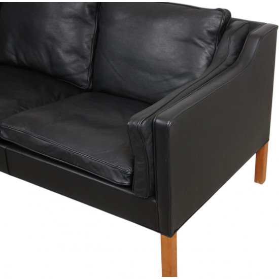 Børge Mogensen 3-personers 2213 sofa i sort læder