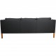 Børge Mogensen 3-personers 2213 sofa i sort læder