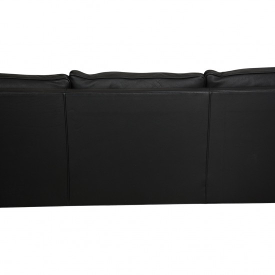 Børge Mogensen 3-personers 2213 sofa i sort læder