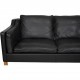 Børge Mogensen 3-personers 2213 sofa i sort læder