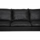 Børge Mogensen 3-personers 2213 sofa i sort læder