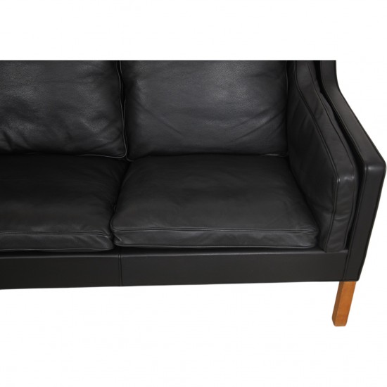 Børge Mogensen 3-personers 2213 sofa i sort læder