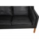 Børge Mogensen 3-personers 2213 sofa i sort læder