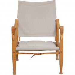 Kaare Klint Safari chair in canvas fabric