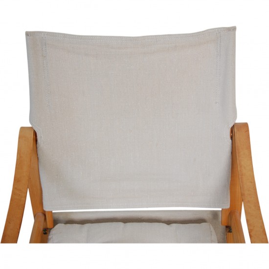 Kaare Klint Safari chair in canvas fabric