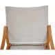 Kaare Klint Safari chair in canvas fabric
