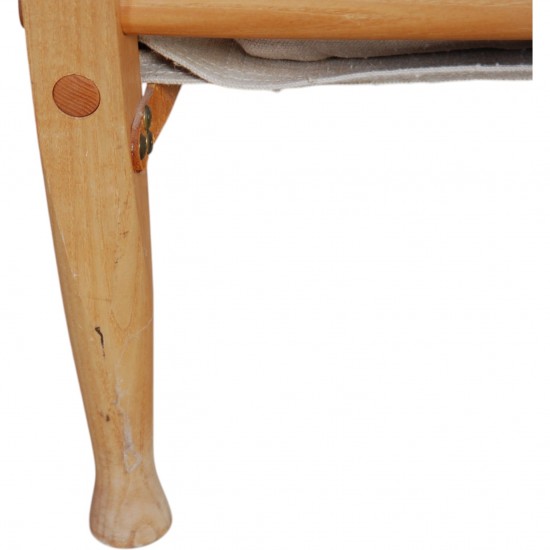 Kaare Klint Safari chair in canvas fabric