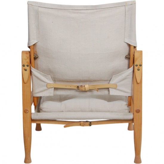 Kaare Klint Safari chair in canvas fabric