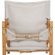 Kaare Klint Safari chair in canvas fabric