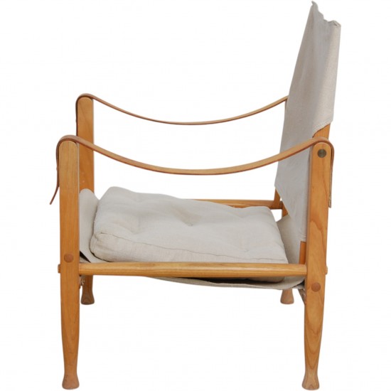 Kaare Klint Safari chair in canvas fabric