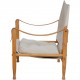 Kaare Klint Safari chair in canvas fabric