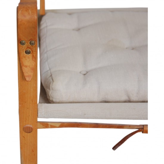 Kaare Klint Safari chair in canvas fabric