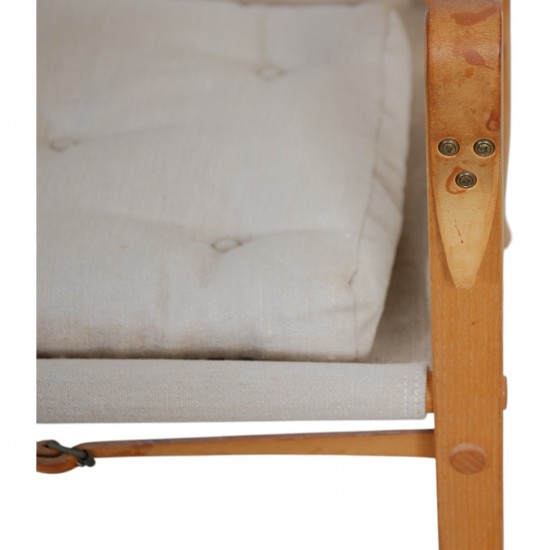 Kaare Klint Safari chair in canvas fabric